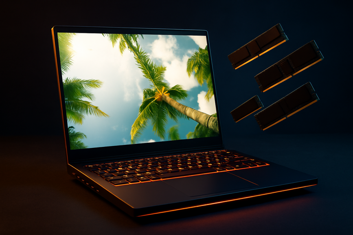 SKIKK Green 7 PRO : Första 14-tumsbärbar med 128GB DDR5