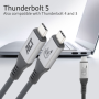ACT USB4 80Gbps Thunderbolt 5 USB-C Kabel – 240W Power Delivery – USB-IF Gecertificeerd – 1,5m