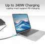 ACT USB4 80Gbps Thunderbolt 5 USB-C Kabel – 240W Power Delivery – USB-IF Gecertificeerd – 1,5m